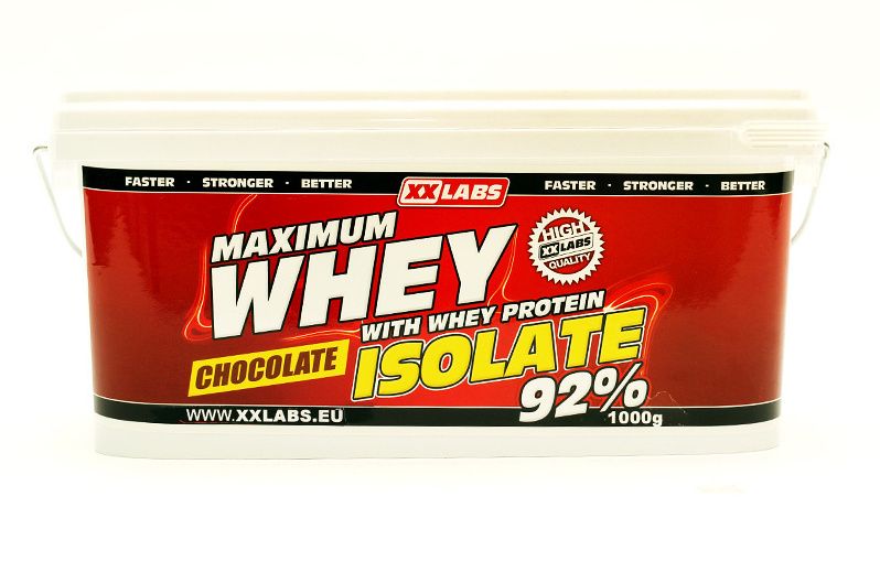 Xxlabs Maximum Whey Protein Isolate 92 čokoláda 1000 g Xxlabs
