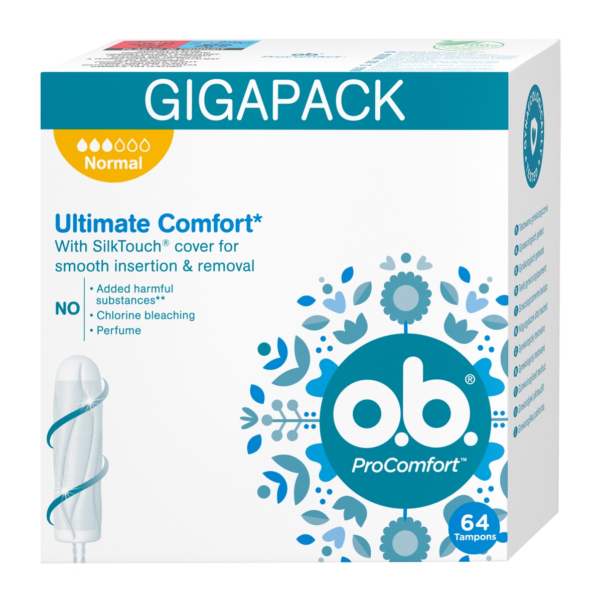 o.b. ProComfort Normal tampony 64 ks o.b.