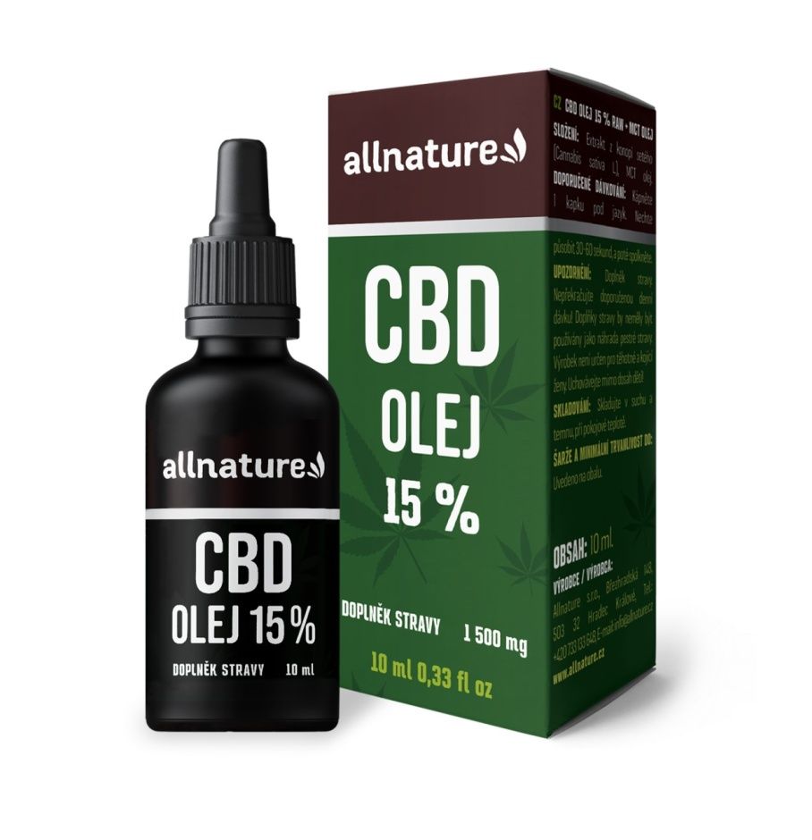 Allnature CBD olej 15% 10 ml Allnature