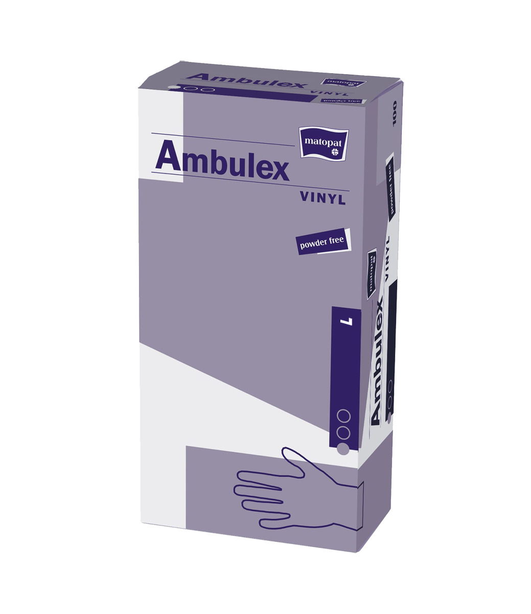 Ambulex Vinylové rukavice nepudrované vel. L 100 ks Ambulex
