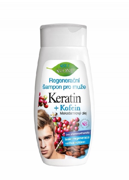 BIO BIONE Keratin + Kofein Regenerační šampon pro muže 260 ml BIO BIONE
