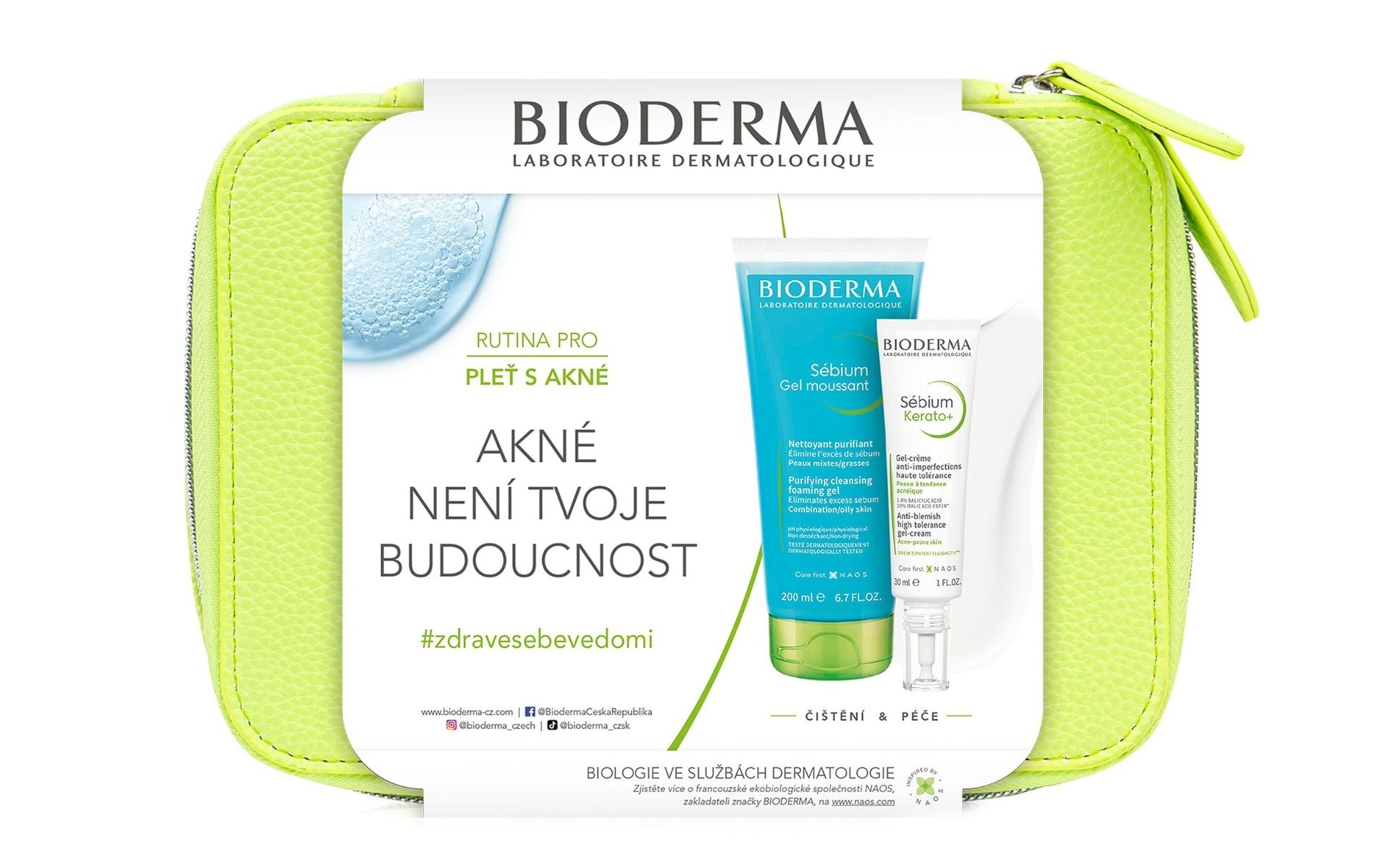 BIODERMA Sada na pleť se sklony k akné dárkový balíček 2 ks BIODERMA