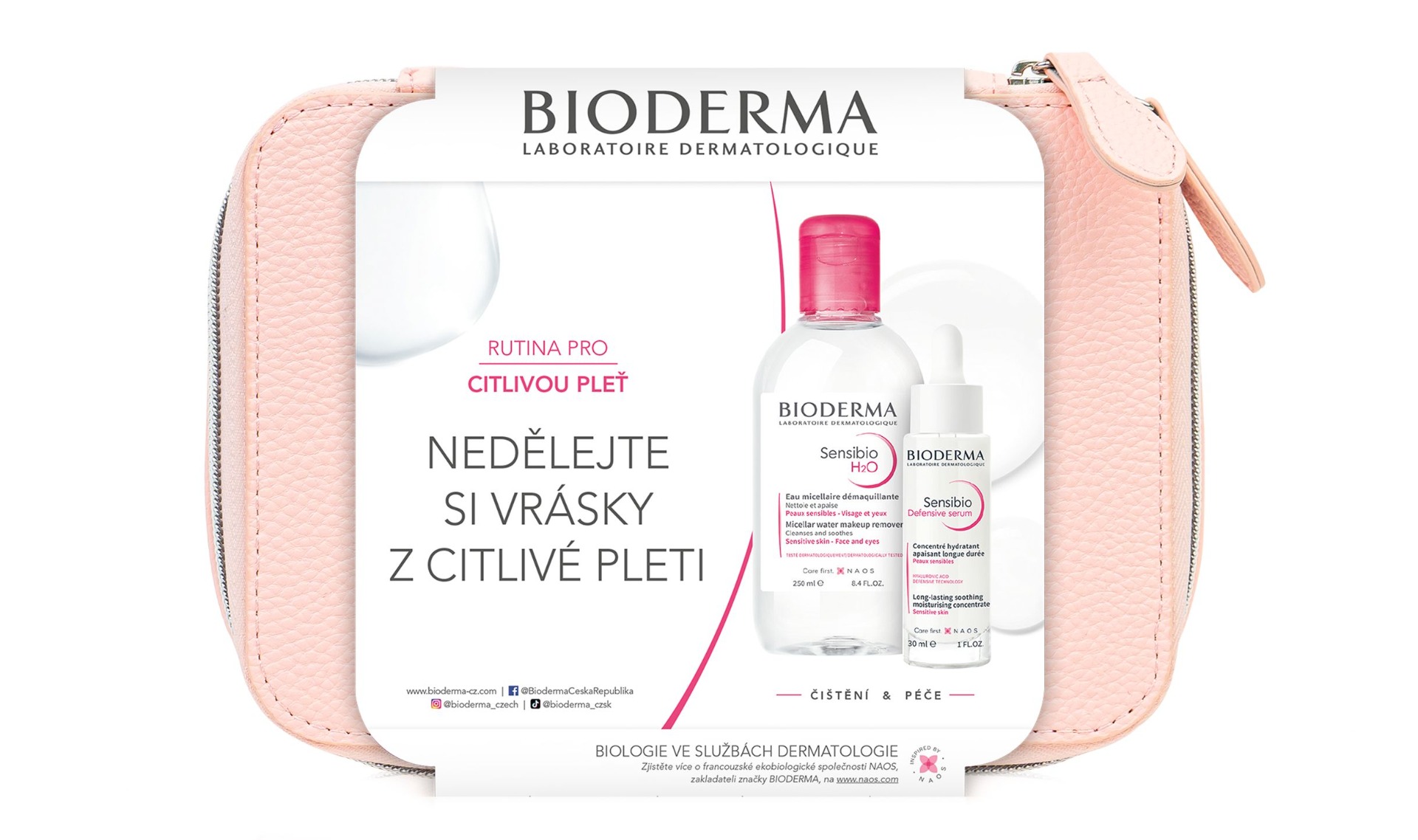 BIODERMA Sensibio Sada na citlivou pleť a vrásky dárkový balíček 2 ks BIODERMA