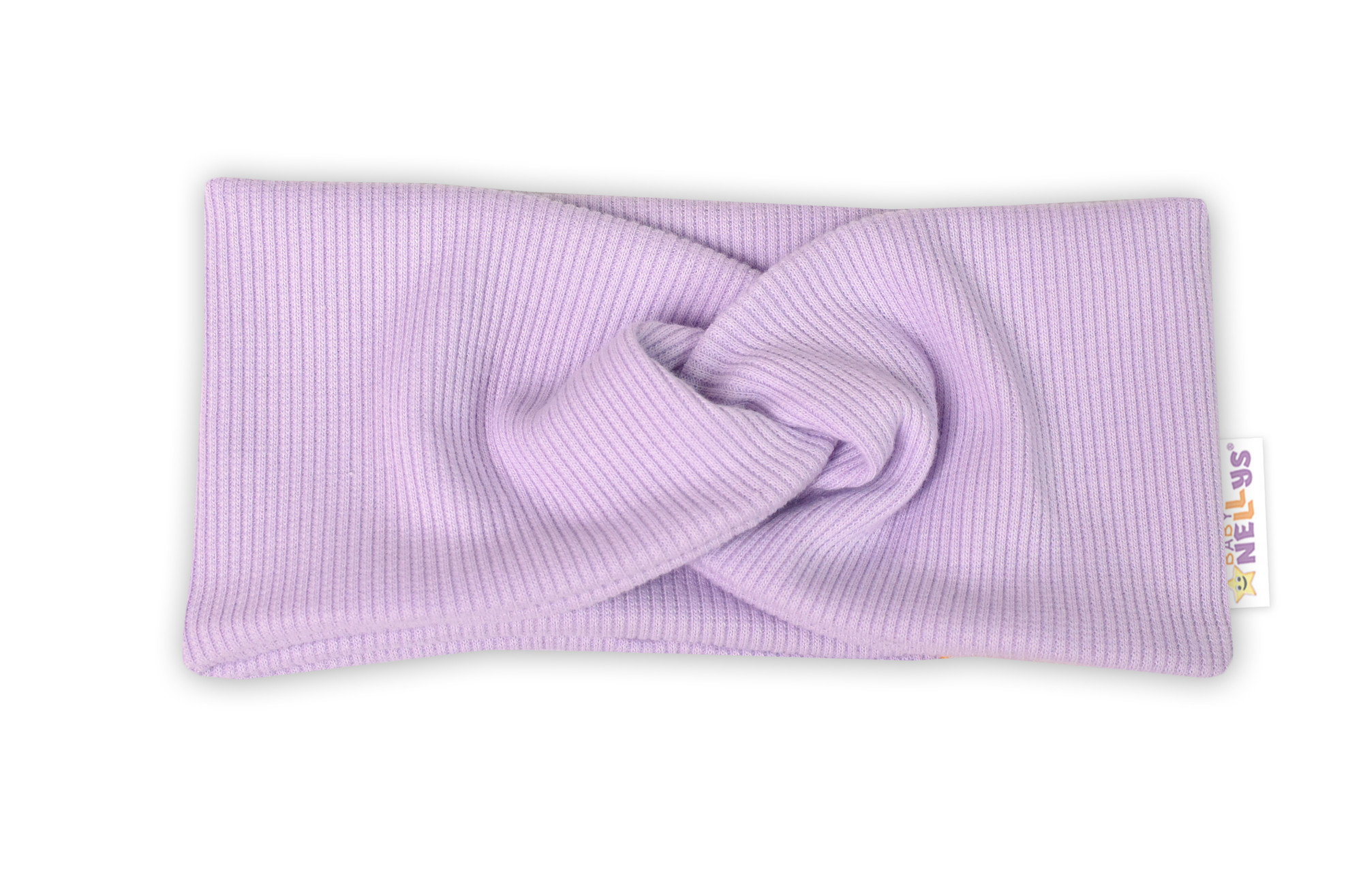 Baby Nellys Hand Made Dvouvrstvá žebrovaná čelenka