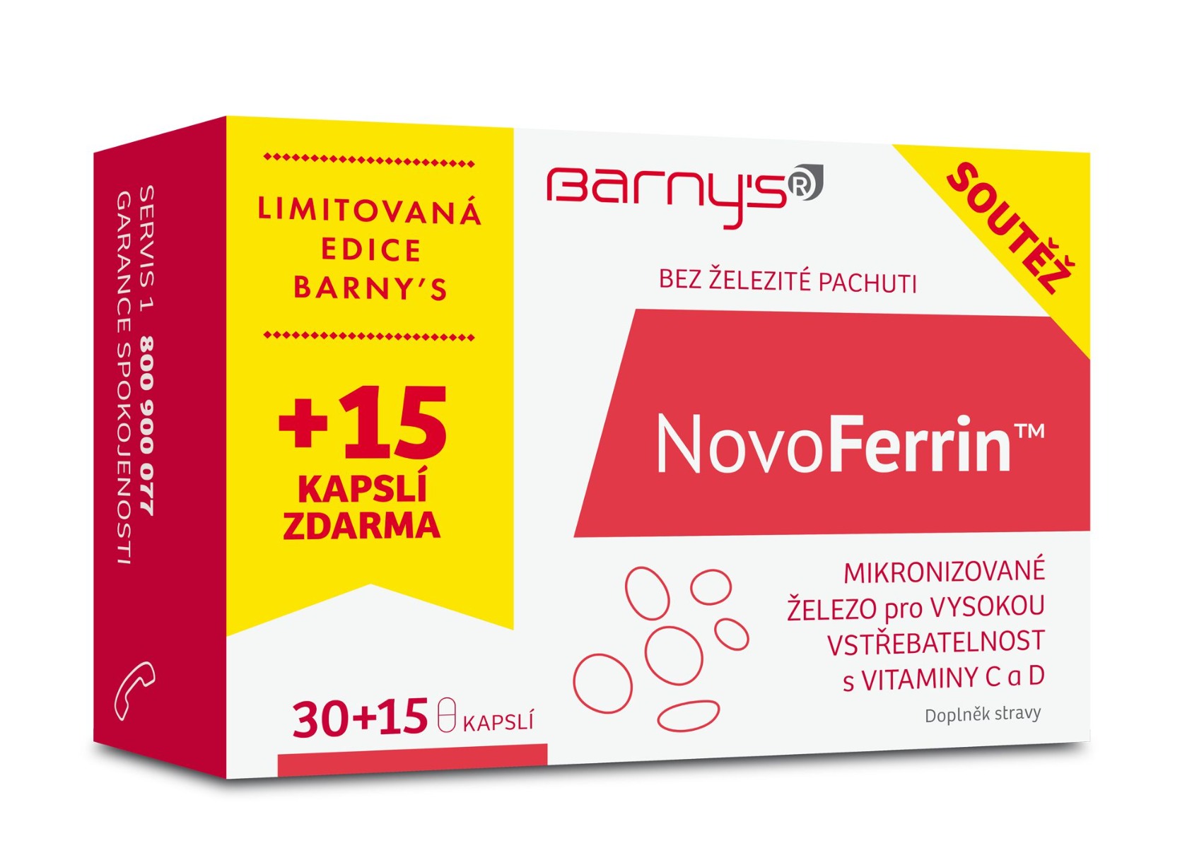 Barny´s NovoFerrin 30+15 kapslí Barny´s