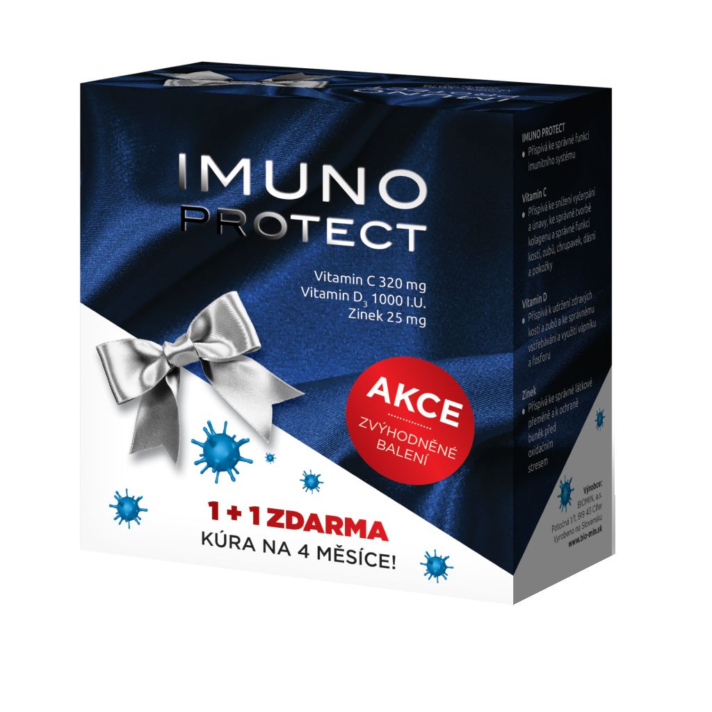 Biomin Imuno Protect vánoční balení 60+60 tobolek Biomin