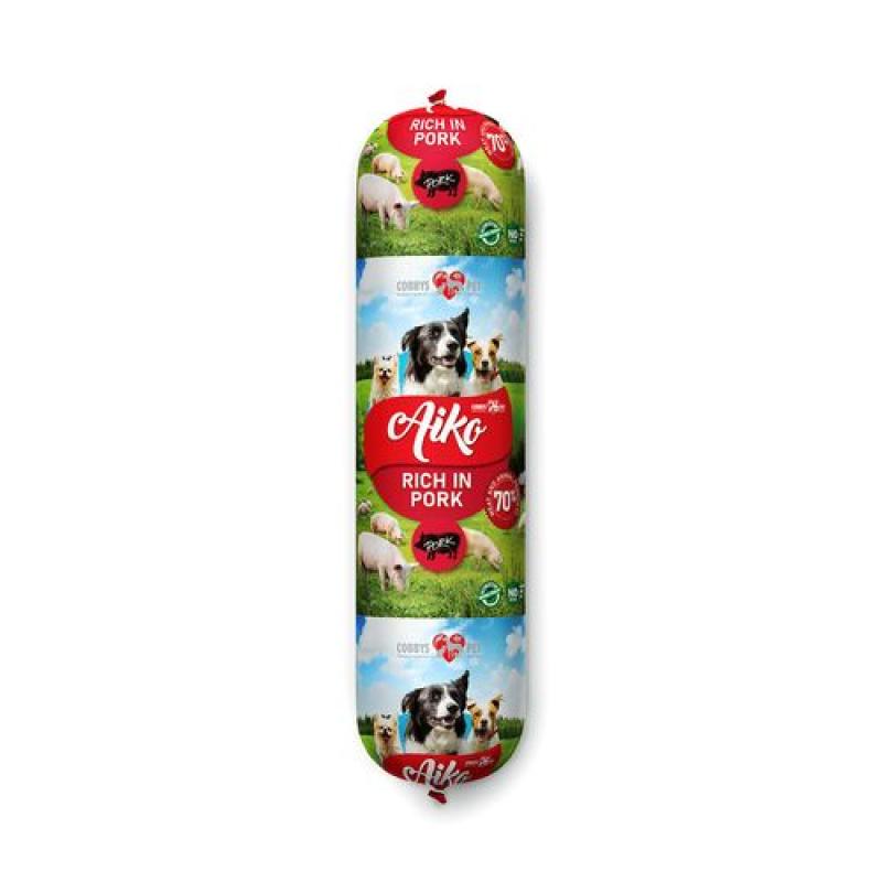 Cobbyspet AIKO Pork salám pro psy 900g vepřový se 70% obsahem masa Cobbys Pet