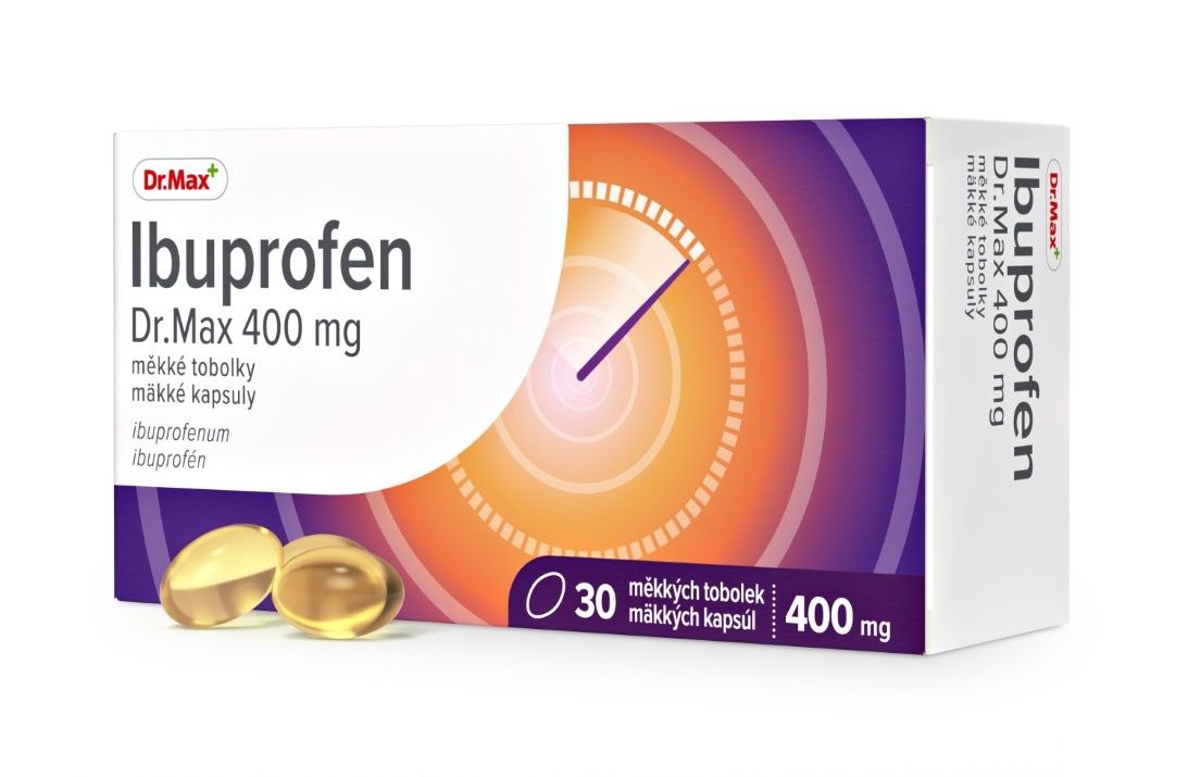 Dr. Max Ibuprofen 400 mg 30 měkkých tobolek Dr. Max