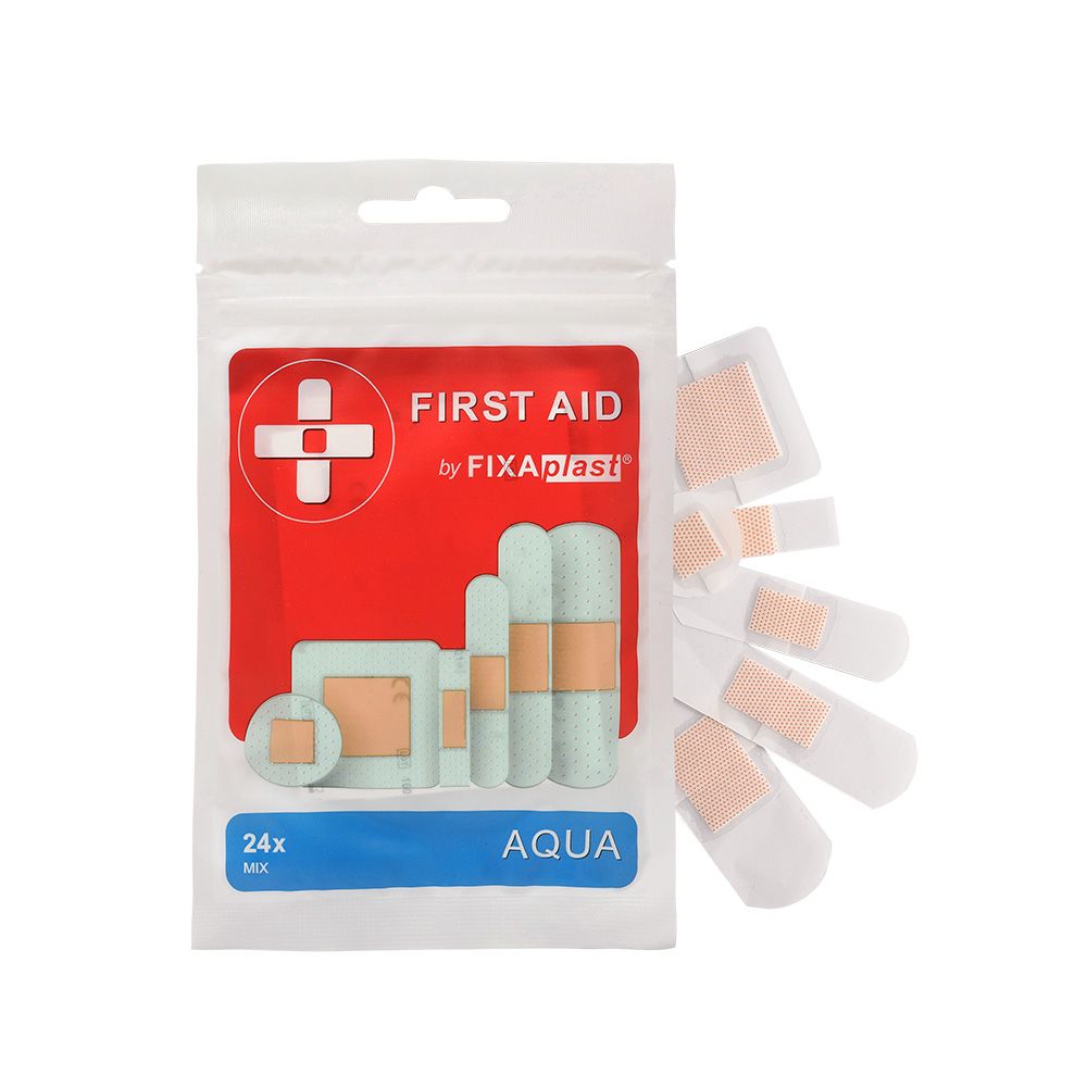 Fixaplast FIRST AID Aqua MIX náplasti 24 ks Fixaplast