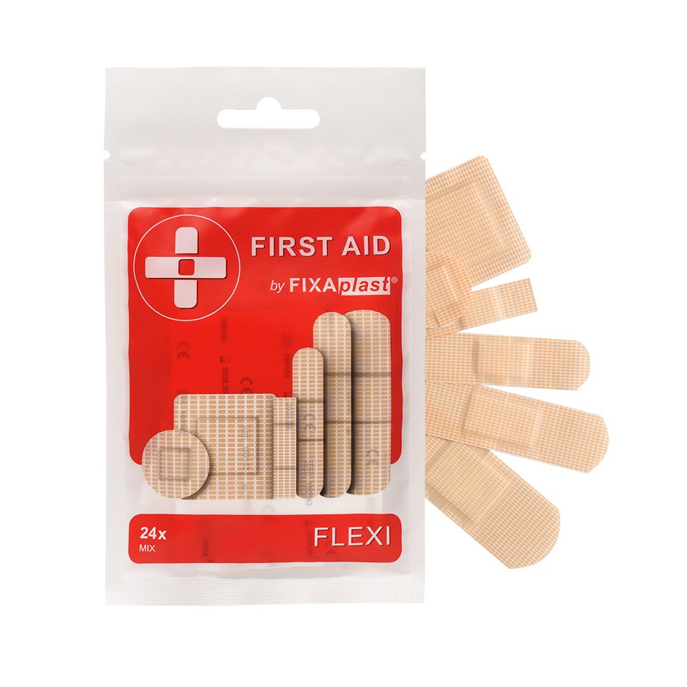 Fixaplast FIRST AID Flexi classic MIX náplasti 24 ks Fixaplast