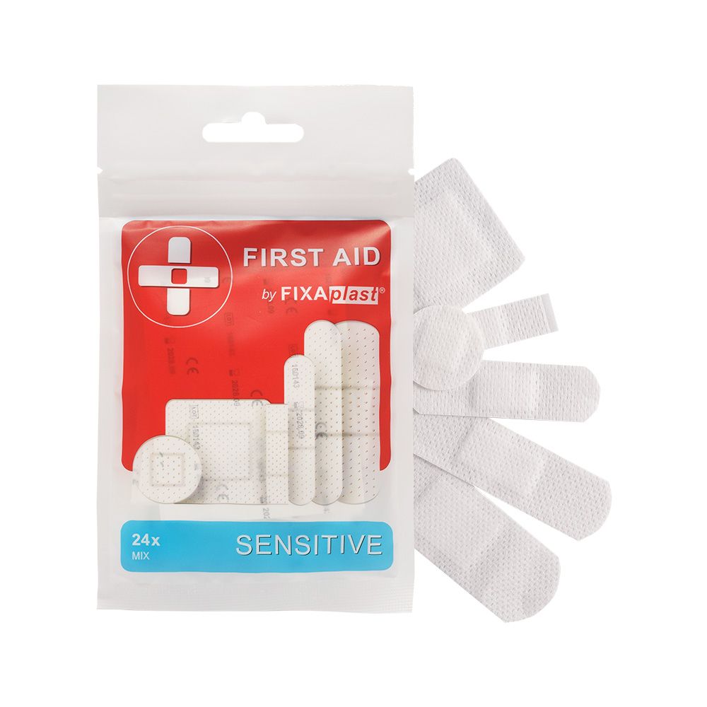 Fixaplast FIRST AID Sensitive MIX náplasti 24 ks Fixaplast