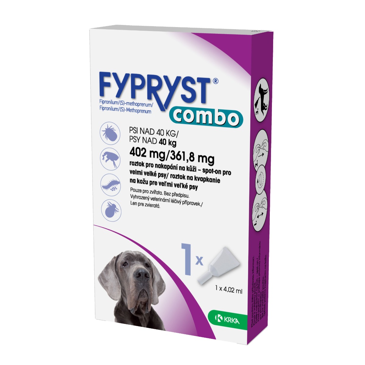 Fypryst Combo spot-on pro velmi velké psy nad 40 kg 402 mg/361