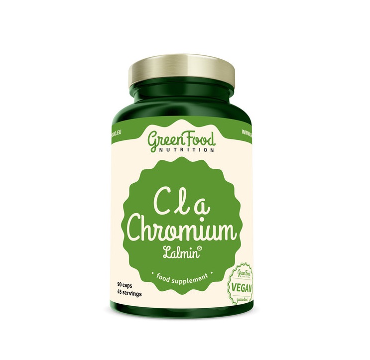 GreenFood Nutrition CLA Chromium Lalmin 90 kapslí GreenFood Nutrition