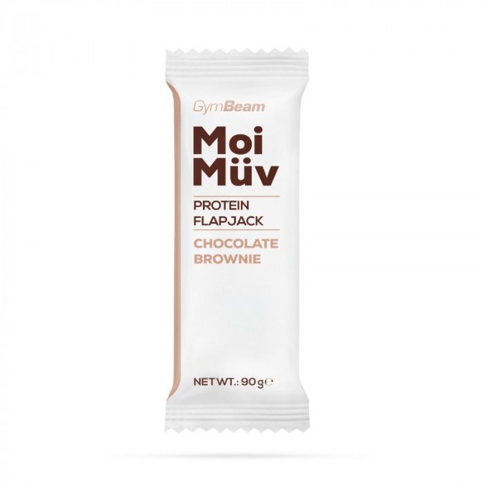 GymBeam MoiMüv Protein Flapjack chocolate brownie 90 g GymBeam