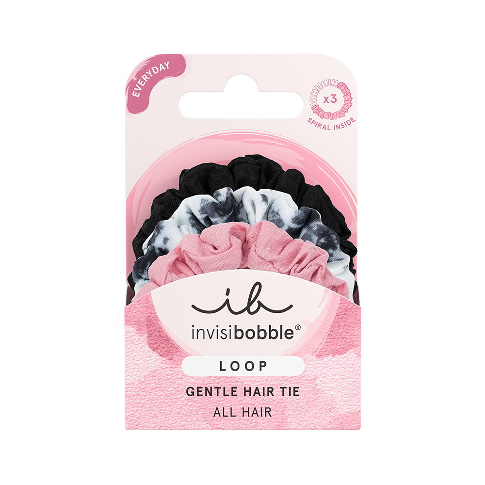 Invisibobble Loop Be Gentle gumička do vlasů 3 ks Invisibobble