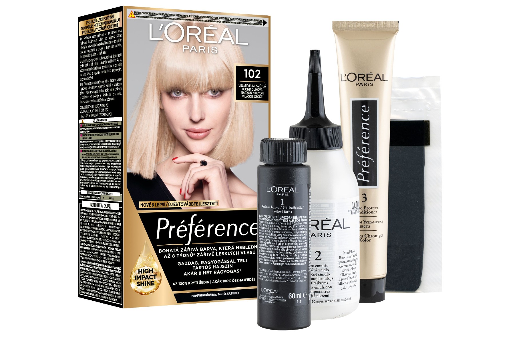 Loréal Paris Preference 102 velmi světlá blond duhová Loréal Paris