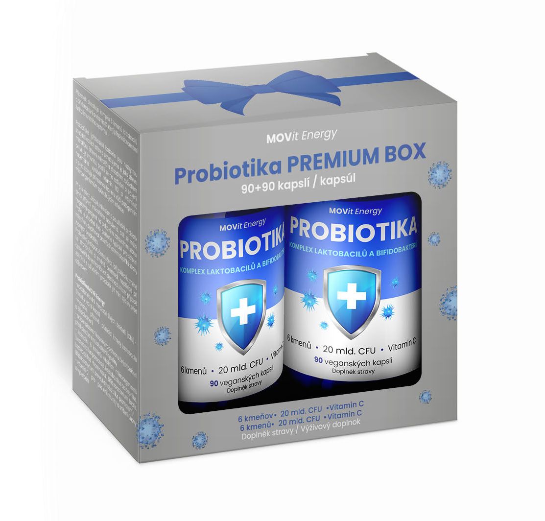 MOVit Energy Probiotika PREMIUM Box 90+90 kapslí MOVit Energy