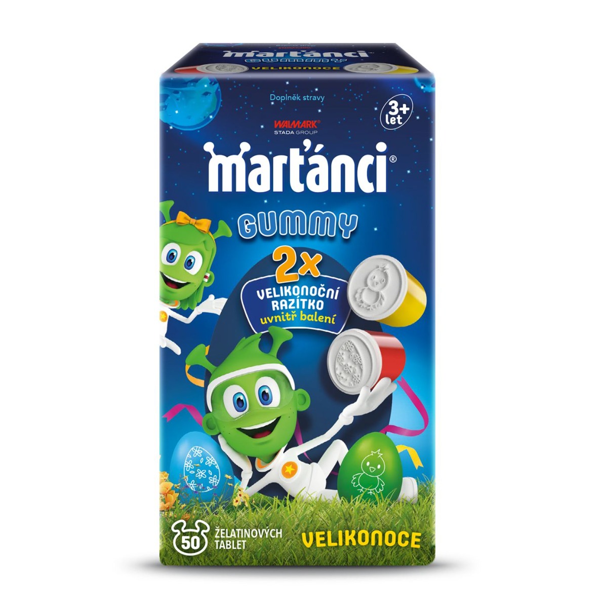 Marťánci Gummy 50 ks + razítka Marťánci