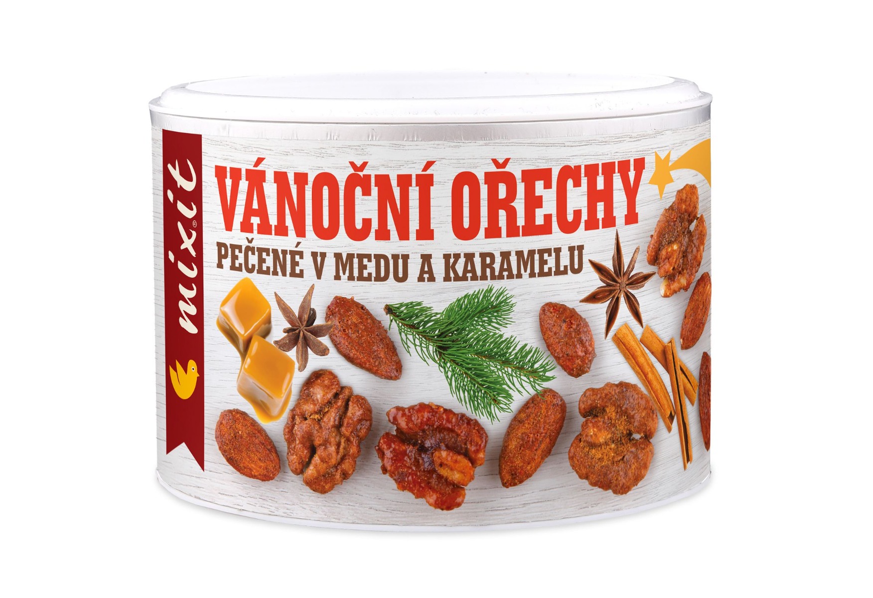 Mixit Vánoční ořechy pečené v medu a karamelu 125 g Mixit