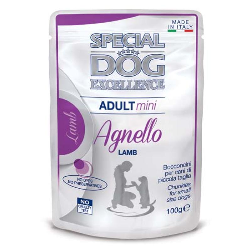 Monge SPECIAL DOG EXCELLENCE MINI ADULT jehně 100g kapsička Monge