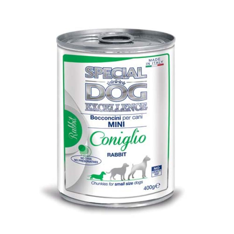 Monge SPECIAL DOG EXCELLENCE MINI ADULT králík kousky 400g konzerva Monge