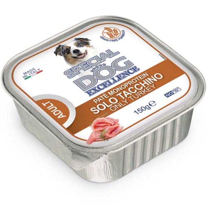 Monge SPECIAL DOG EXCELLENCE pate MONOPROTEIN čistě krůtí 150g grain free vanička Monge