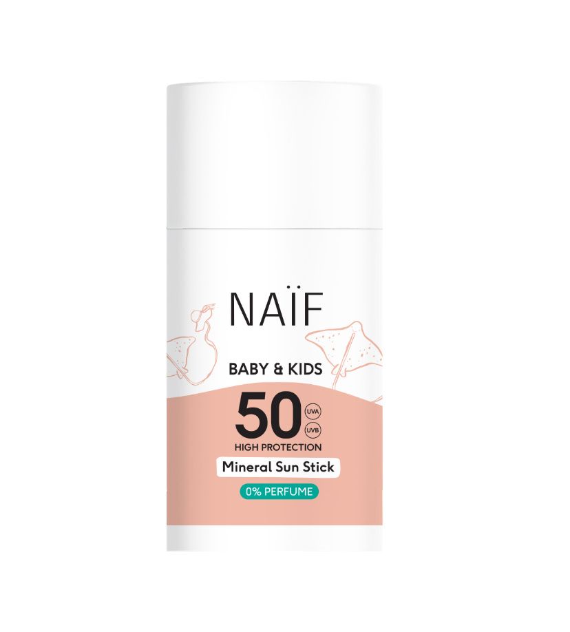 NAIF Ochranná tyčinka na opalování pro děti a miminka SPF50 36 g NAIF