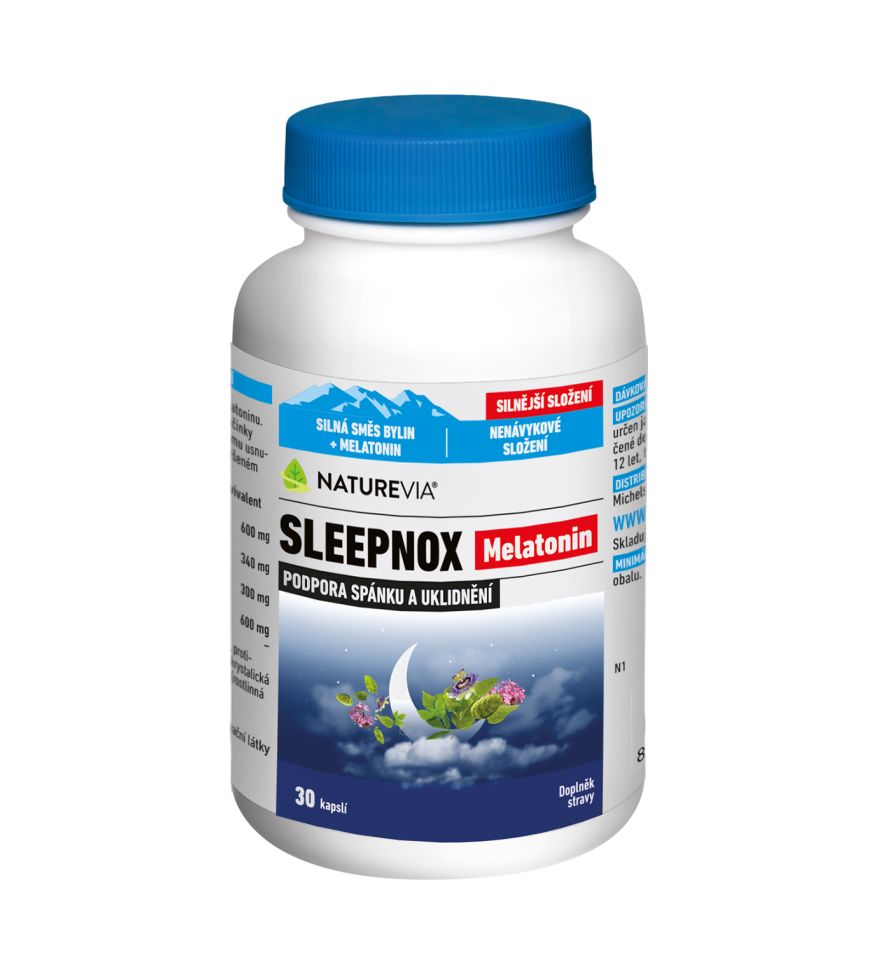 NatureVia Sleepnox Melatonin 30 kapslí NatureVia