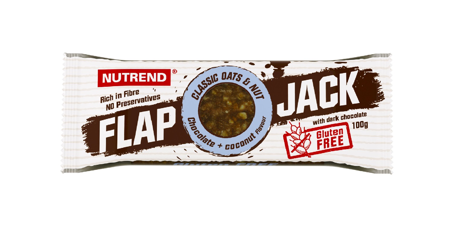 Nutrend Flapjack čokoláda + kokos s hořkou čokoládou 100 g Nutrend