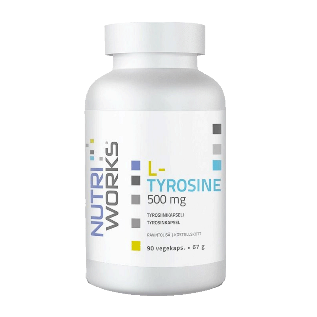 NutriWorks L-Tyrosine 500mg - 90 kapslí NutriWorks