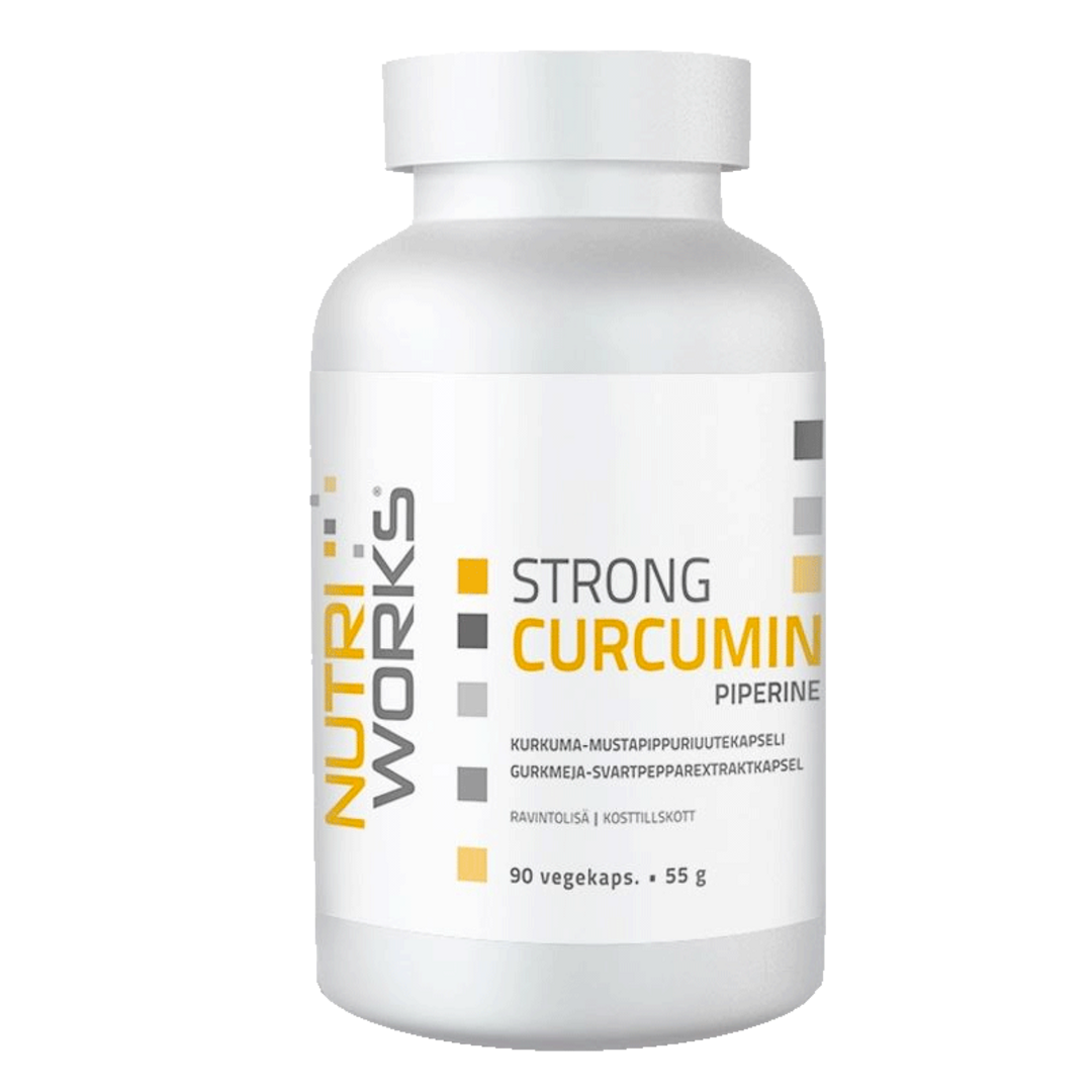 NutriWorks Strong Curcumin Piperine - 90 kapslí NutriWorks