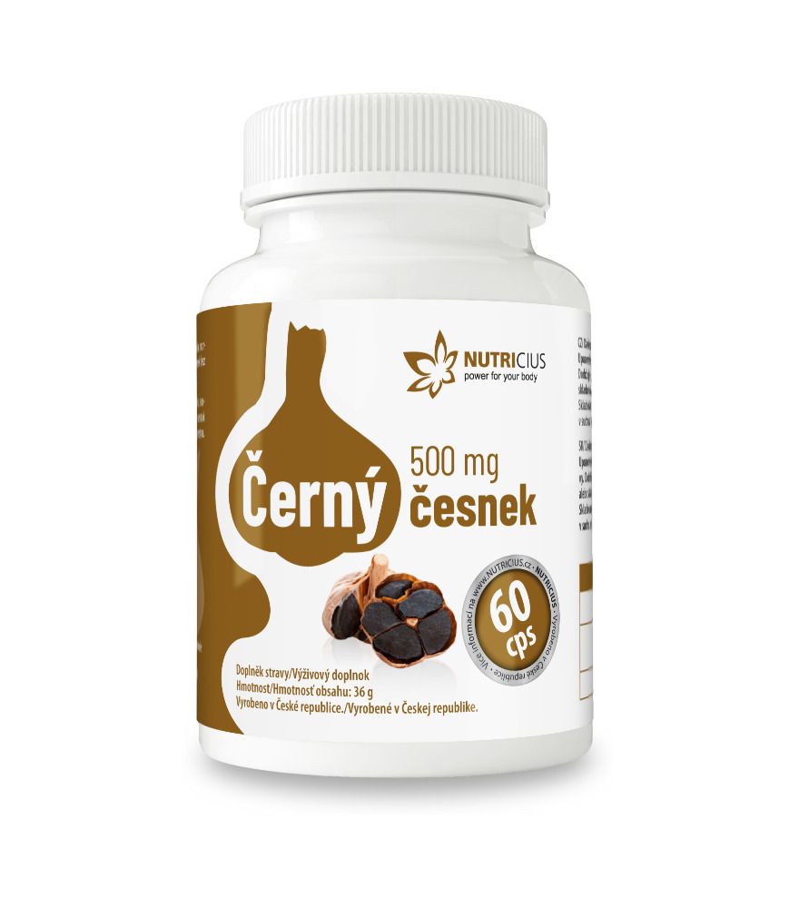 Nutricius Černý česnek 500 mg 60 kapslí Nutricius