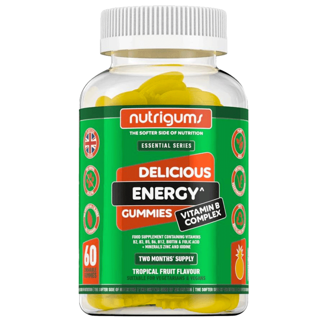 Nutrigums Energy Vitamin B Complex 60 želé - tropické ovoce Nutrigums