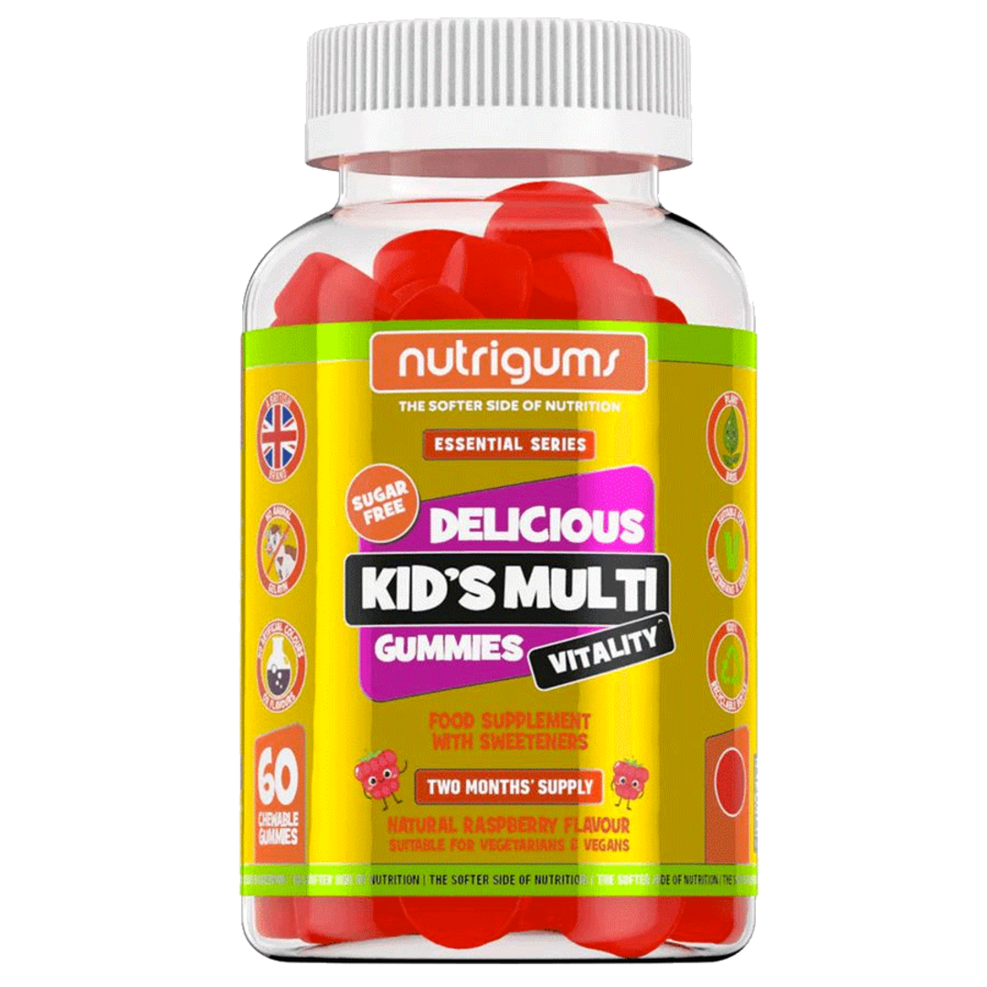 Nutrigums Kids Multi Vitality 60 želé - malina Nutrigums