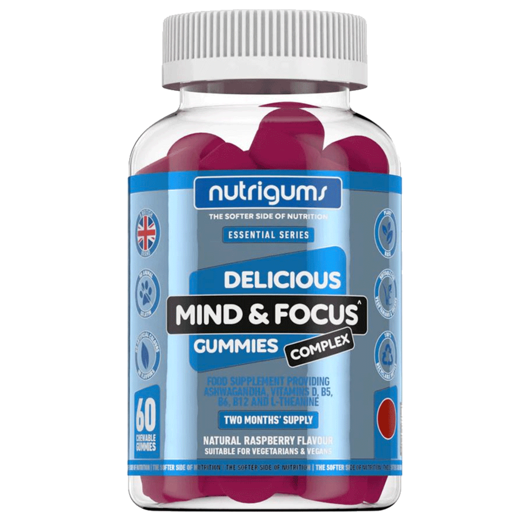Nutrigums Mind & Focus Complex 60 želé - malina Nutrigums