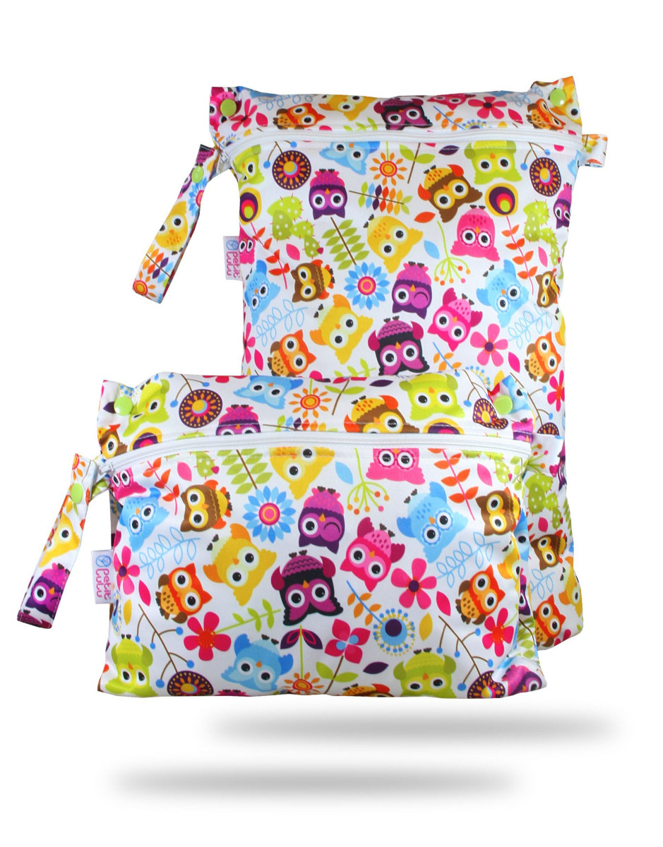 Petit Lulu Pytel na pleny dvouvelikostní 1 ks veselé sovičky Petit Lulu