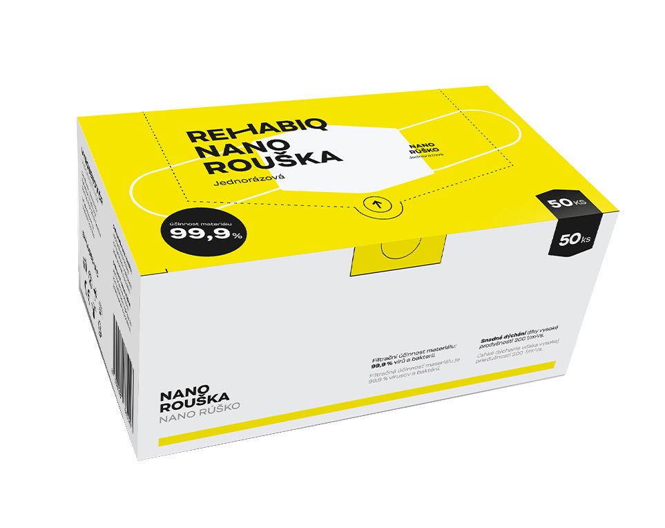 Rehabiq Jednorázové nano roušky 50 ks Rehabiq