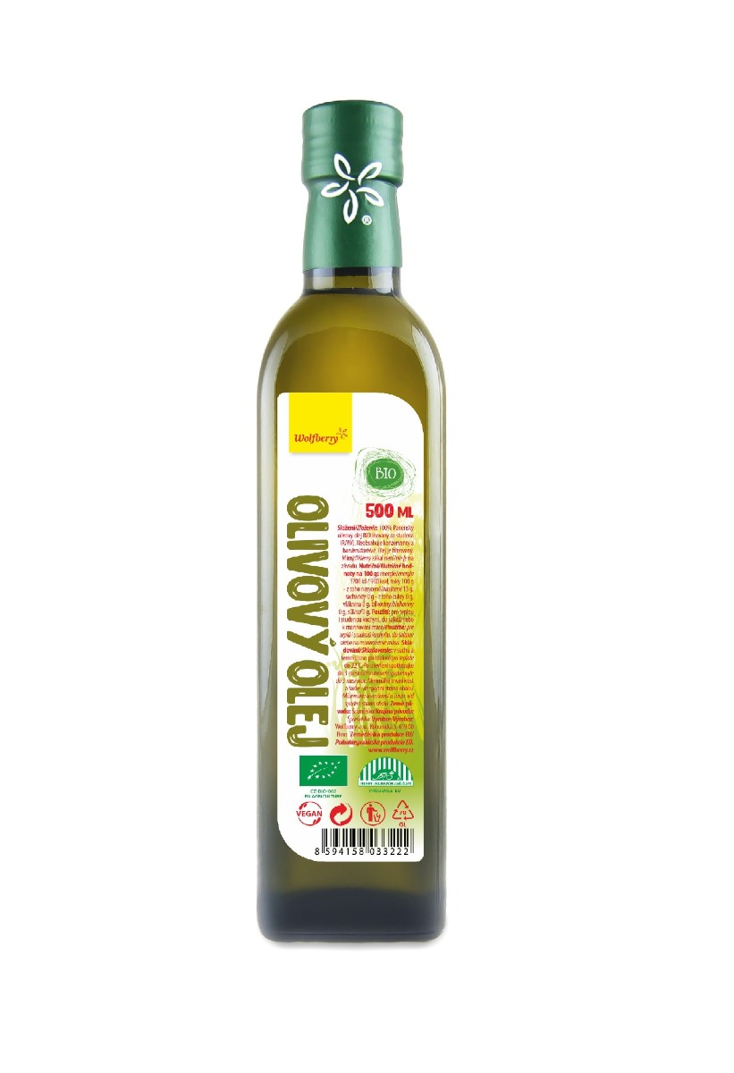 Wolfberry Olivový olej panenský BIO 500 ml Wolfberry