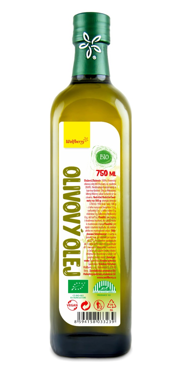 Wolfberry Olivový olej panenský BIO 750 ml Wolfberry