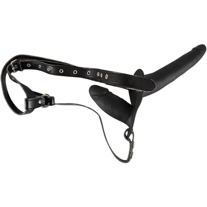 You2Toys Připínací penis Double Black You2Toys