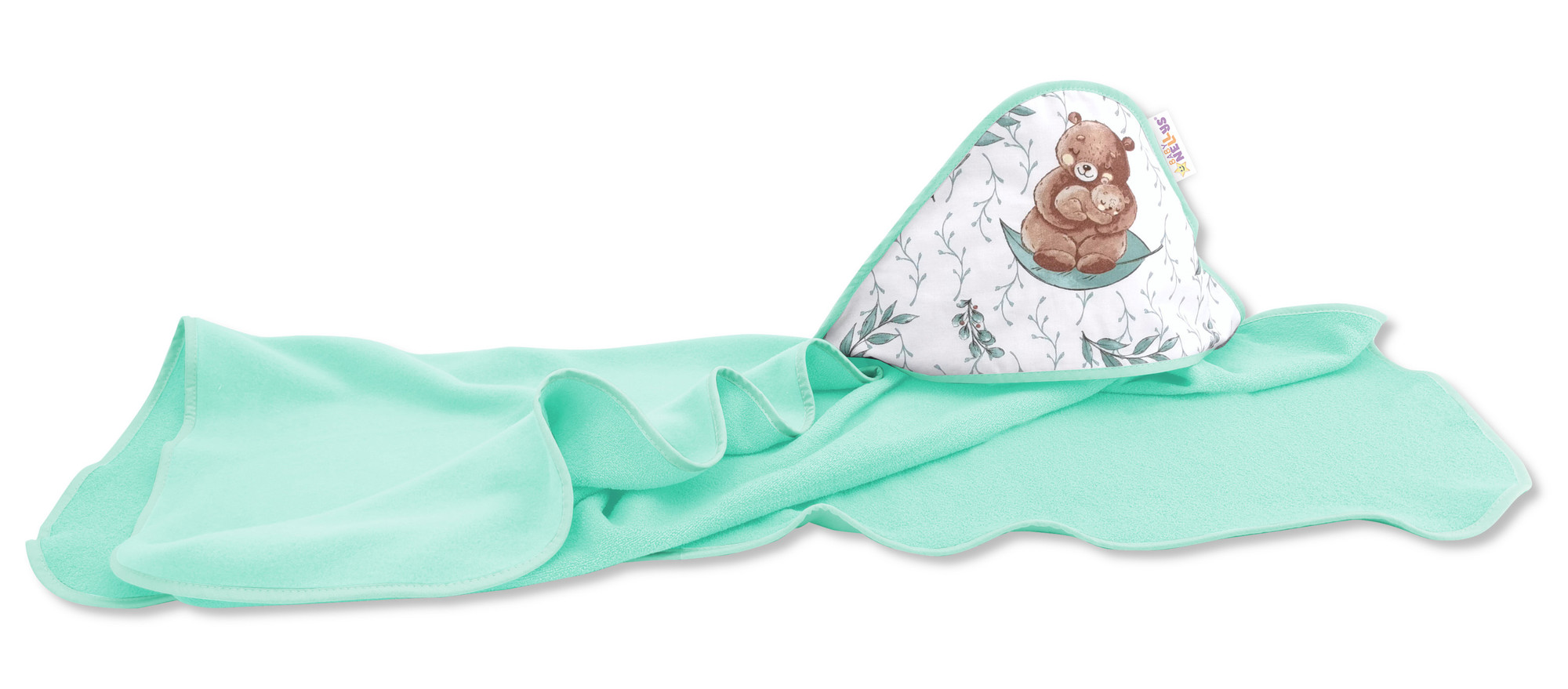 Baby Nellys Dětská termoosuška s kapucí LULU natural