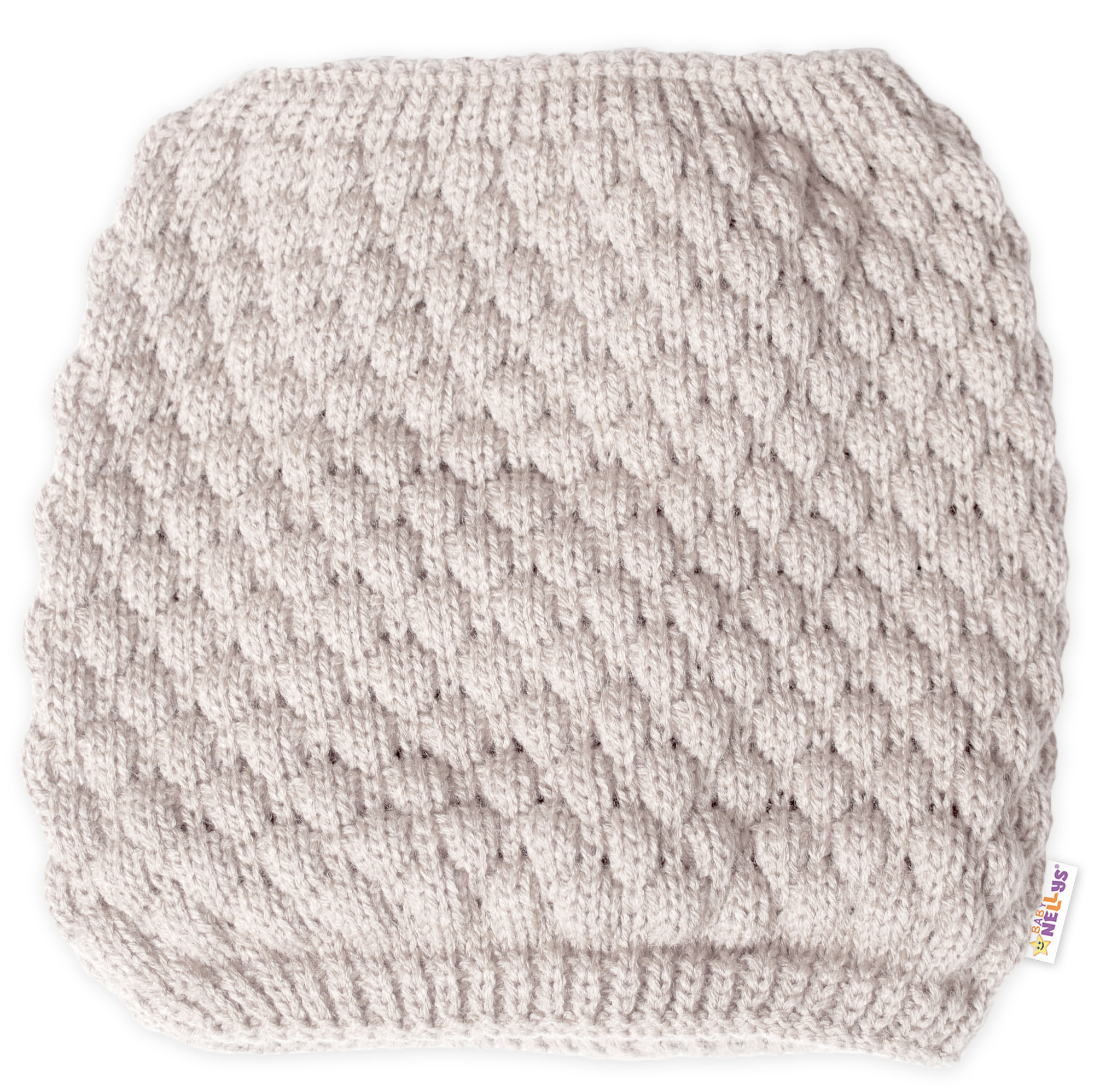 Baby Nellys Pletený nákrčník/komínek - ecru Baby Nellys