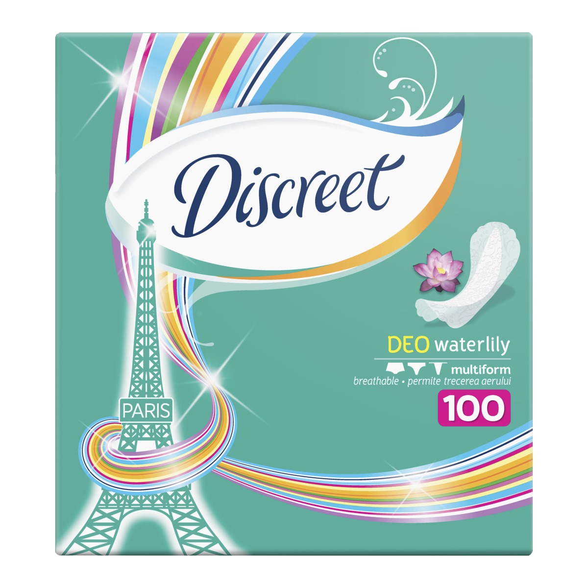 Discreet DEO Waterlily intimky 100 ks Discreet