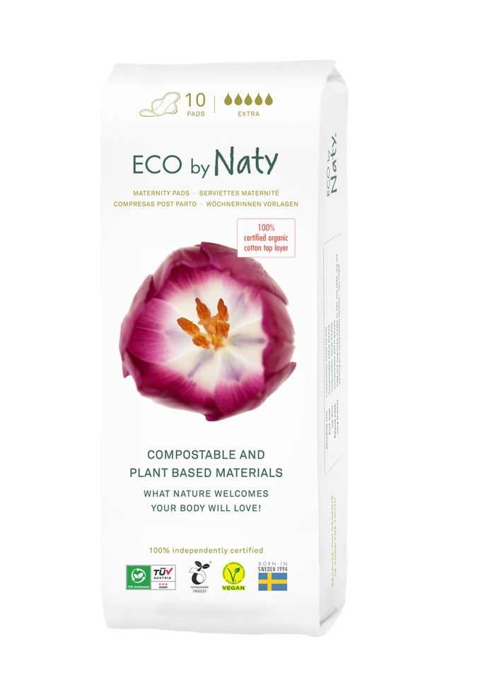 ECO by Naty Dámské ECO mateřské vložky po porodu 10 ks ECO by Naty
