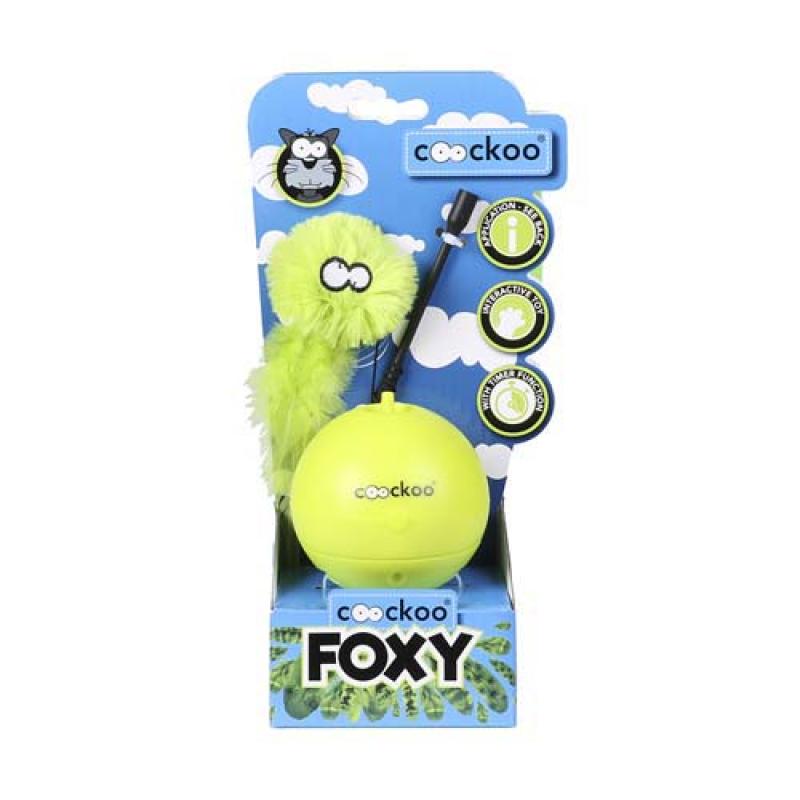 Ebi COOCKOO FOXY lime elektronická hračka pro kočky Ebi