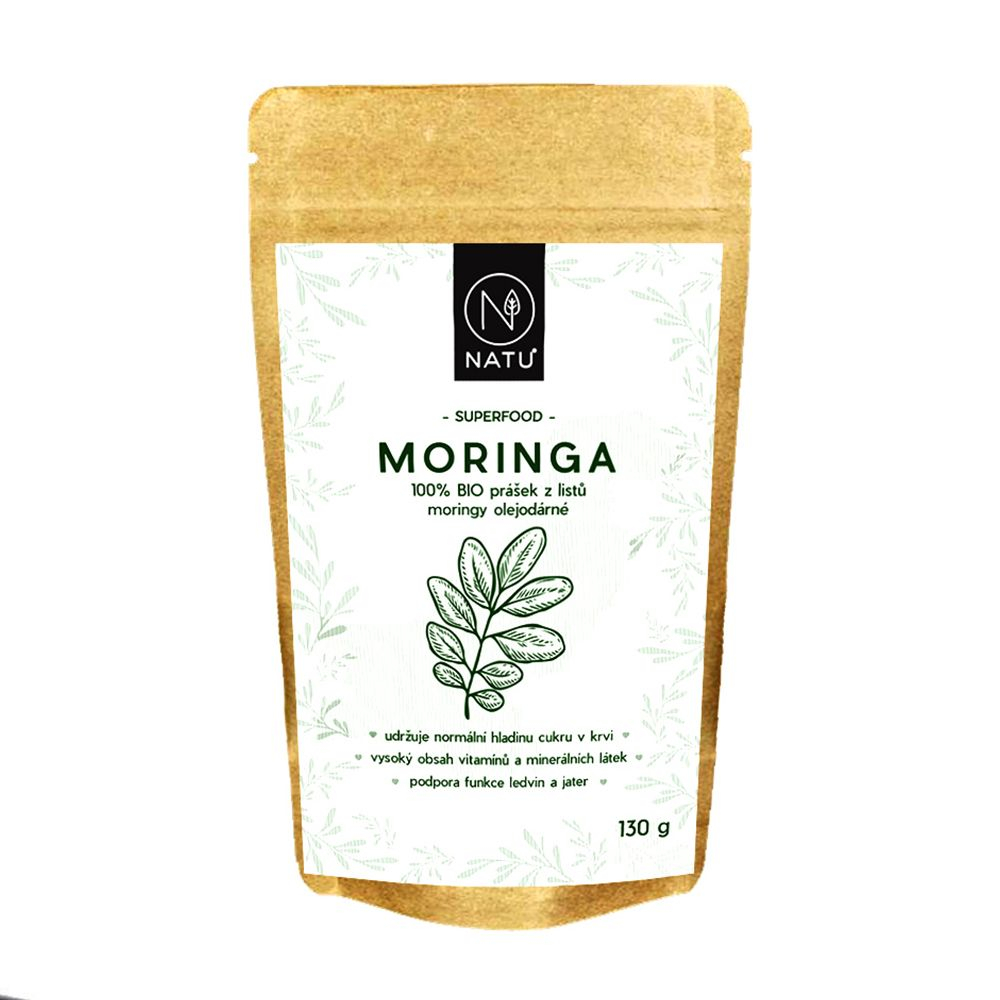 NATU Moringa BIO prášek 130 g NATU