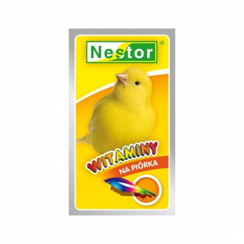 Nestor VITAMIN NA PIÓRKA vitamíny na na přepeření pro kanáry 20g Nestor