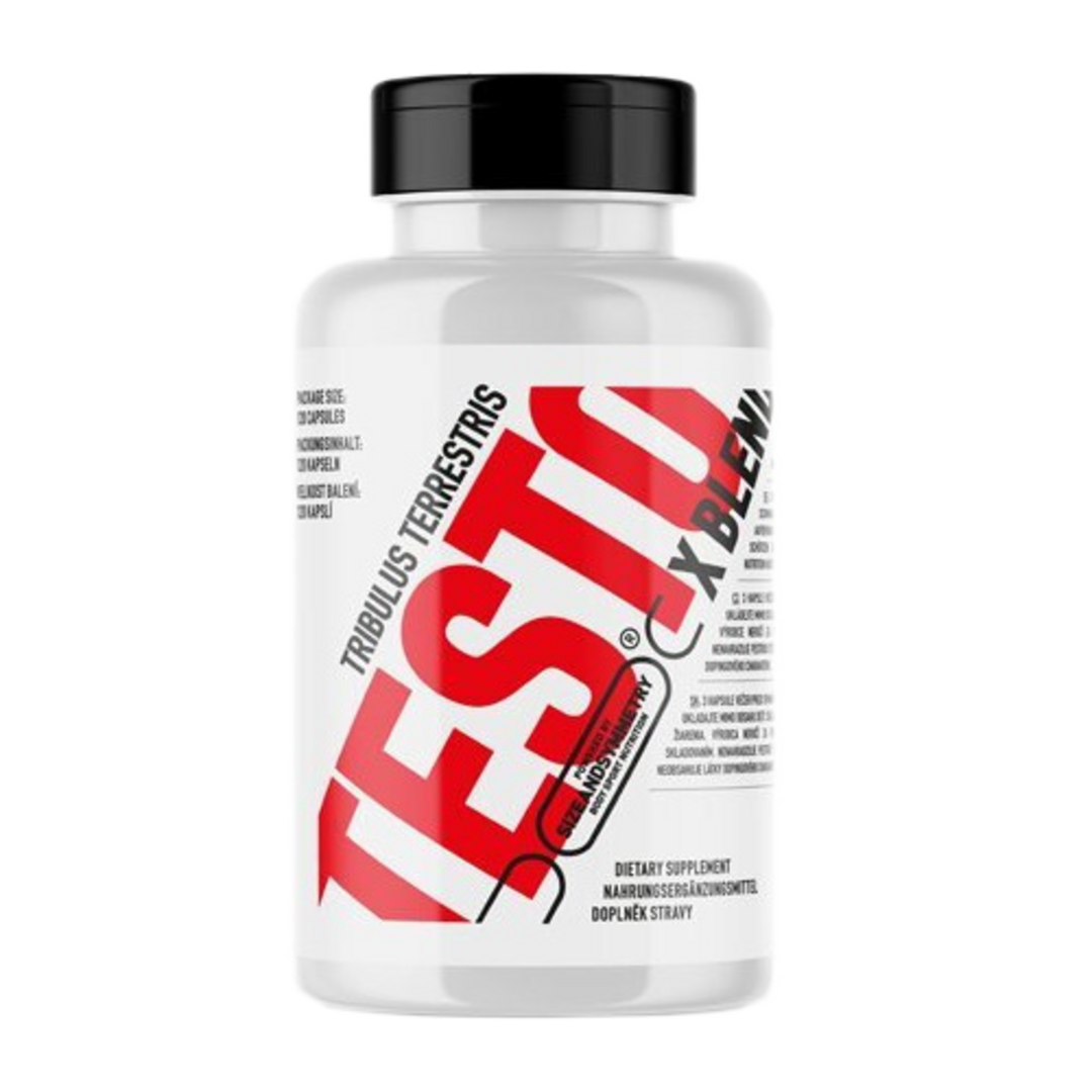 SizeAndSymmetry Tribulus TESTO X-BLEND - 120 kapslí SizeAndSymmetry