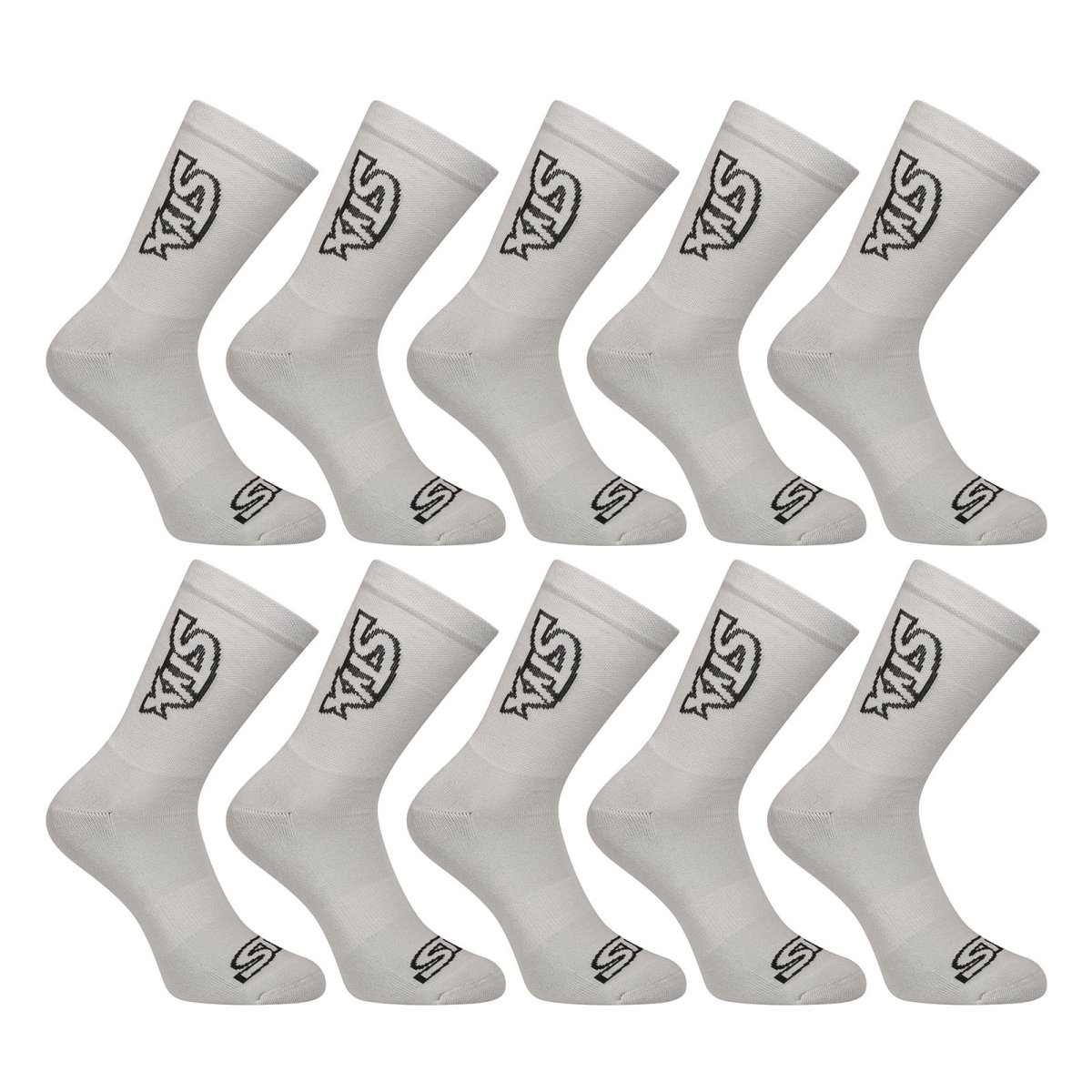 Styx 10PACK ponožky vysoké šedé (10HV1062) XL Styx