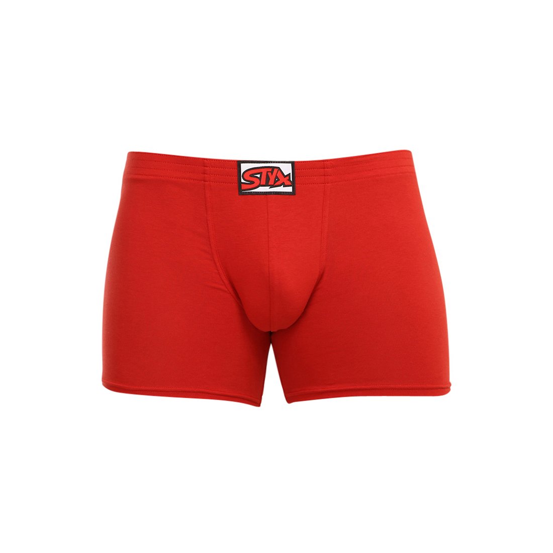 Styx Pánské boxerky long klasická guma červené (F1064) S Styx